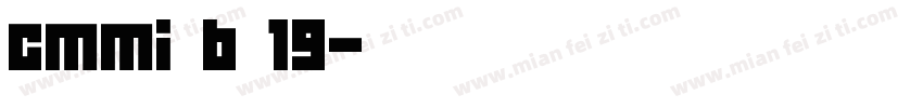 cmmi b 19字体转换